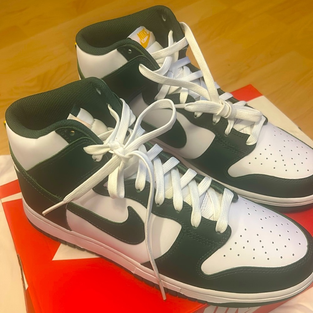 Nike Dunk Hi Retro
size 11
new
Green & white